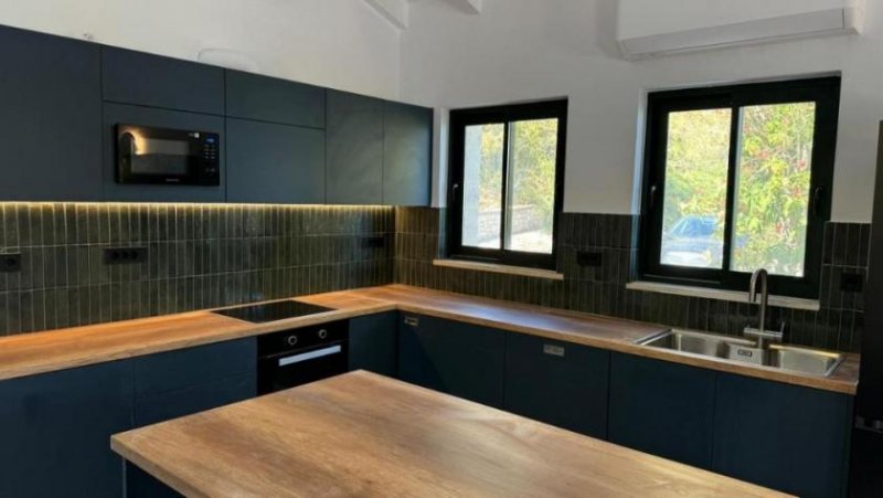 Kournas Kreta, Kournas: Malerisches Steinhaus mit bezauberndem See- und Meerblick zu verkaufen Haus kaufen